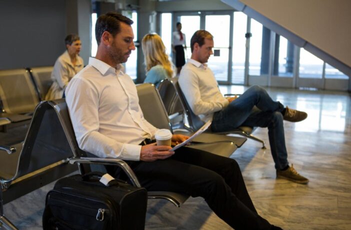 Executivos no Aeroporto de Congonhas em Moema