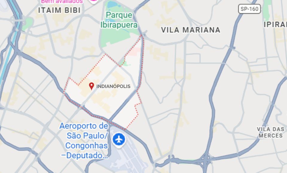 Mapa de Indianópolis