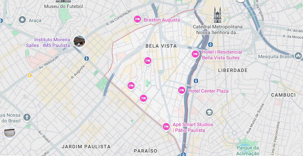 Mapa Bela Vista