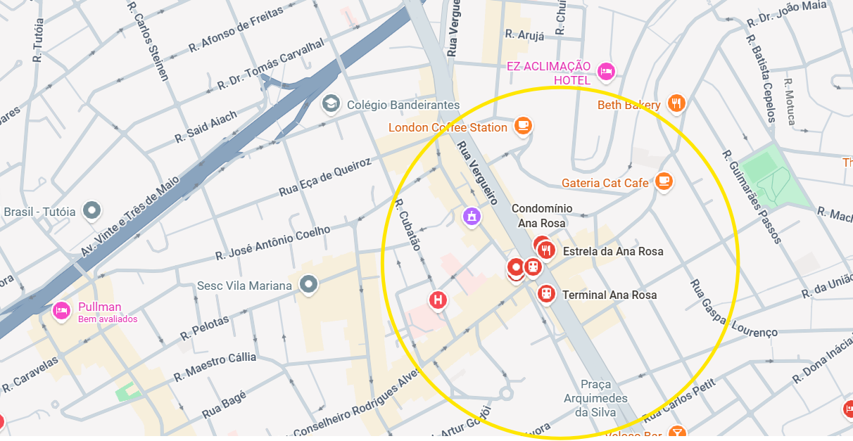 Mapa Ana Rosa SP