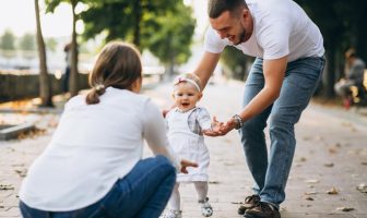 Família passeando no bairro Paraíso
