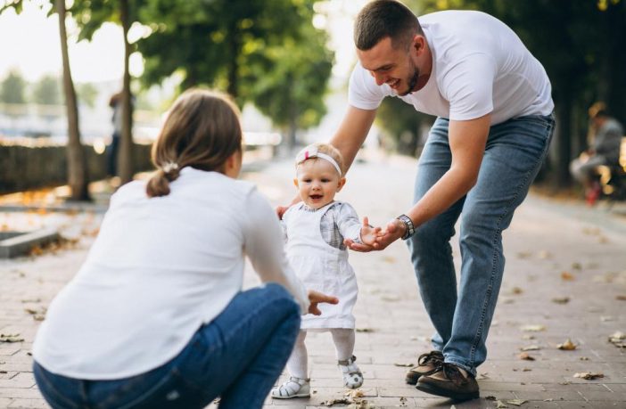 Família passeando no bairro Paraíso